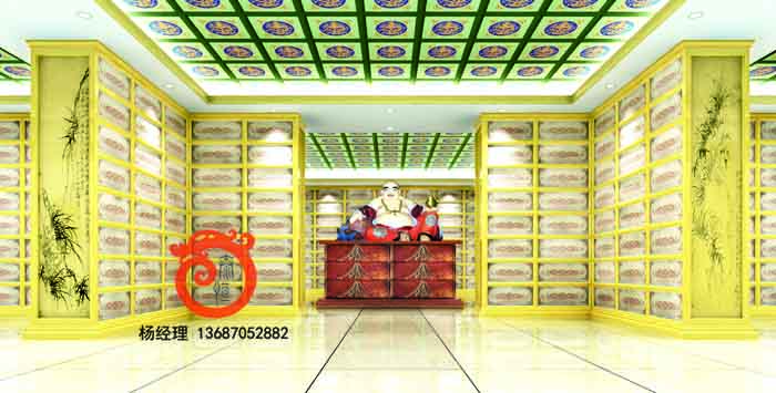 寺廟殯儀館裝修骨灰存放樓工程實景圖(24)