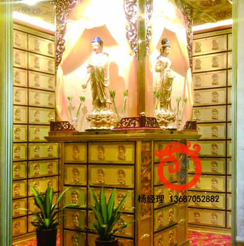 寺廟殯儀館裝修骨灰存放樓工程實景圖(23)