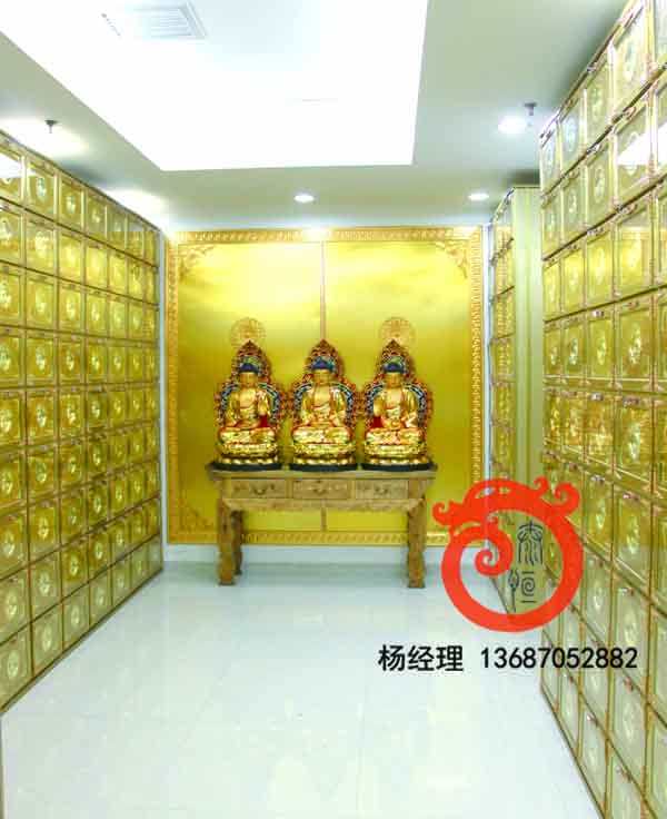 寺廟殯儀館裝修骨灰存放樓工程實景圖(13)